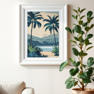 Tropcial Blue 1 Print