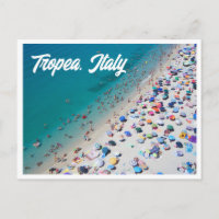 Tropea Italy Aerial Beach Photo Postcard