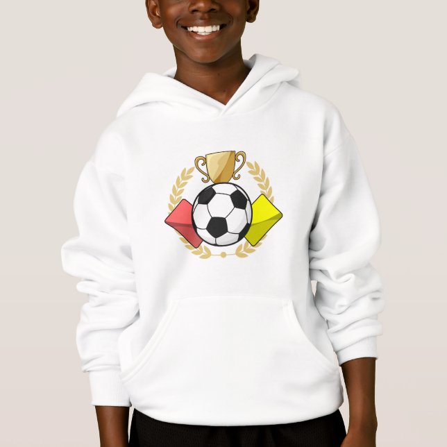 Trophée de football rouge et jaune (Devant)