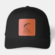 Trophée de pêche personnalisé avec nom Chasseur