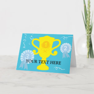 Trophée de tennis Carte d'anniversaire pour joueur