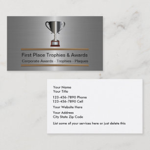 Trophée Et Prix Cartes de visite