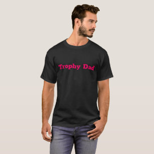 Trophée Papa Red Citation Block Script T-Shirt