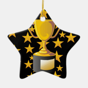 TROPHIES CERAMIC ORNAMENT