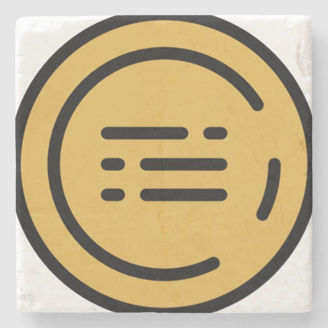 trophy-1 stone coaster (Front)