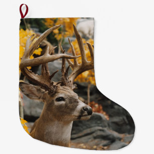 Trophy Deer Large Christmas Stocking