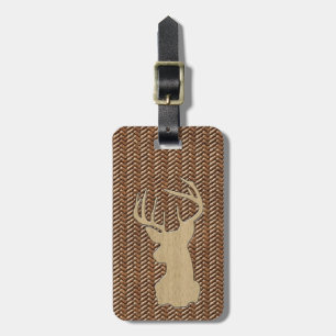 Trophy Deer with Antlers Luggage Tag