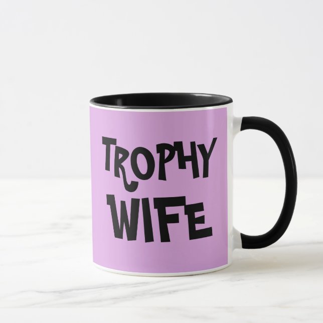 TROPHY FEMME mariage cadeau CAFÉ MUG (Droite)