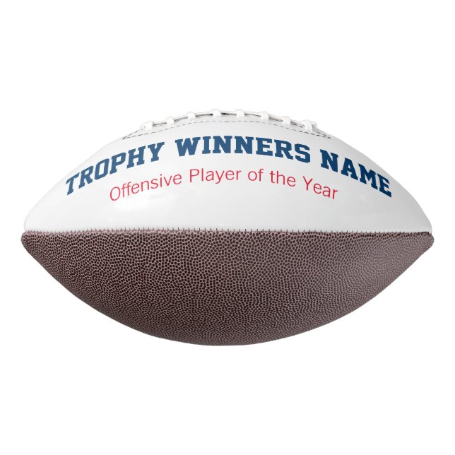 Trophy Football, Customizable for Sports Banquets Football (Rotated 90)