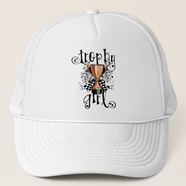 Trophy Girl Trucker Hat (Front)