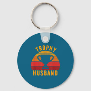 Trophy Husband Funny Design For Graphic Art Keychain