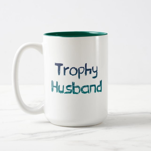 Trophy Husband gift mug (Left)