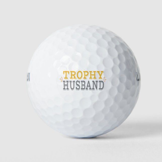 Trophy Husband Golf Balls (Front)