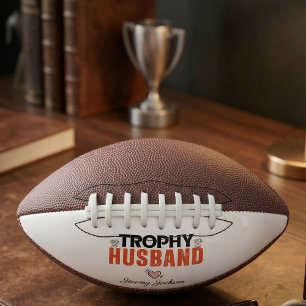 Trophy Husband Personalized Mini Football Fun