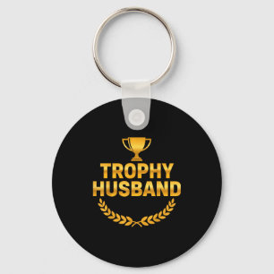 Trophy Husband Wedding Anniversary Keychain