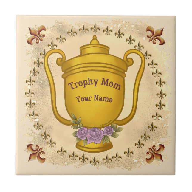 Trophy Mom   Tile (Front)