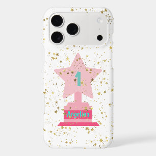 Trophy Number One Pink Blue Girly Modern Pastel