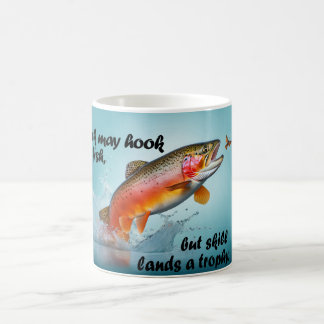 Trophy Rainbow Trout Leaping From Water Coffee Mug