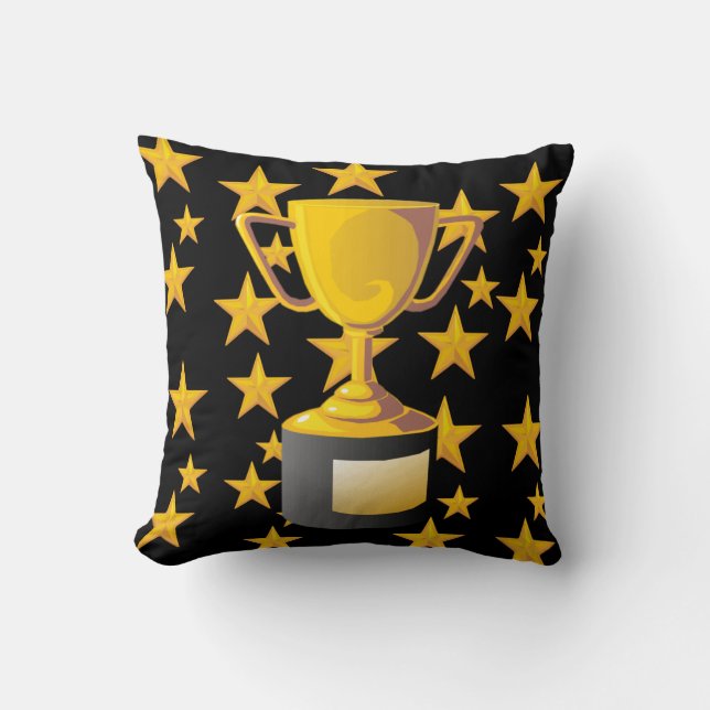 TROPHY THROW PILLOW (Front)