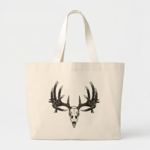 Trophy Whitetail buck Large Tote Bag