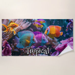 Tropic Biodiversity Beach Towel