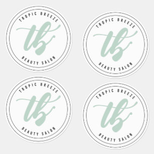 Tropic Breeze Teal Mint & Pink Company Logo