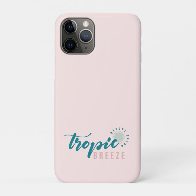 Tropic Breeze Teal Mint & Pink Company Logo Case-Mate iPhone Case (Back)