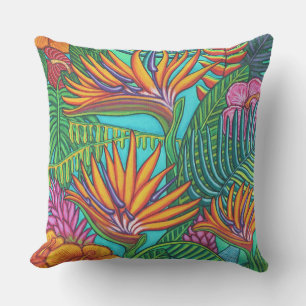 Tropic Gems Outdoor Throw Pillow, Pillow