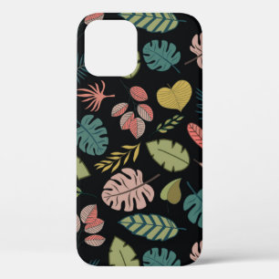 Tropic Leaves: Summer Vintage Floral iPhone 12 Case