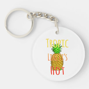 Tropic Like Its Hot Pineapple Keychain