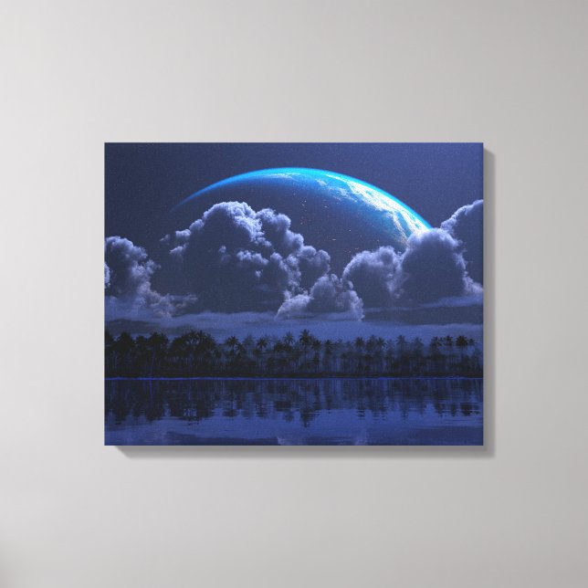 Tropic of Aquarius (Night) Canvas Print (Front)
