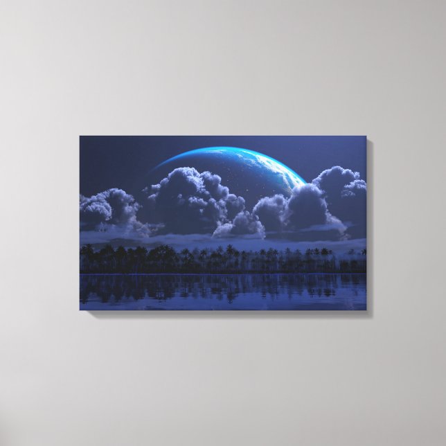 Tropic of Aquarius (Night) Canvas Print (Front)