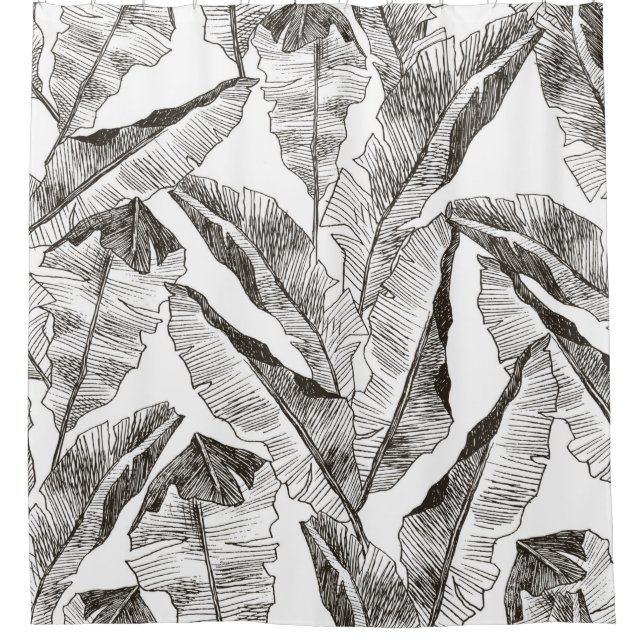 Tropic plants floral seamless jungle pattern. Prin (Front)