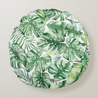 Tropic Rain Round Pillow