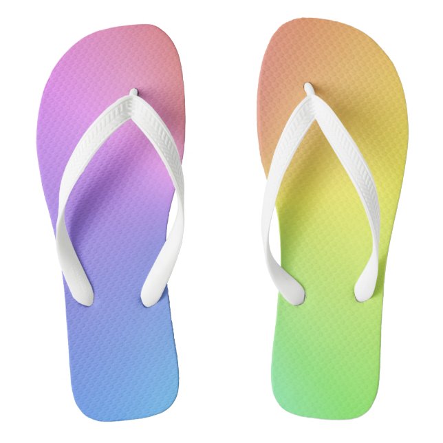 Tropic Rainbow Colours Flip Flops (Footbed)