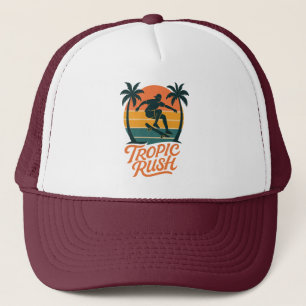 Tropic Rush – Vintage Skate Vibes Trucker Hat