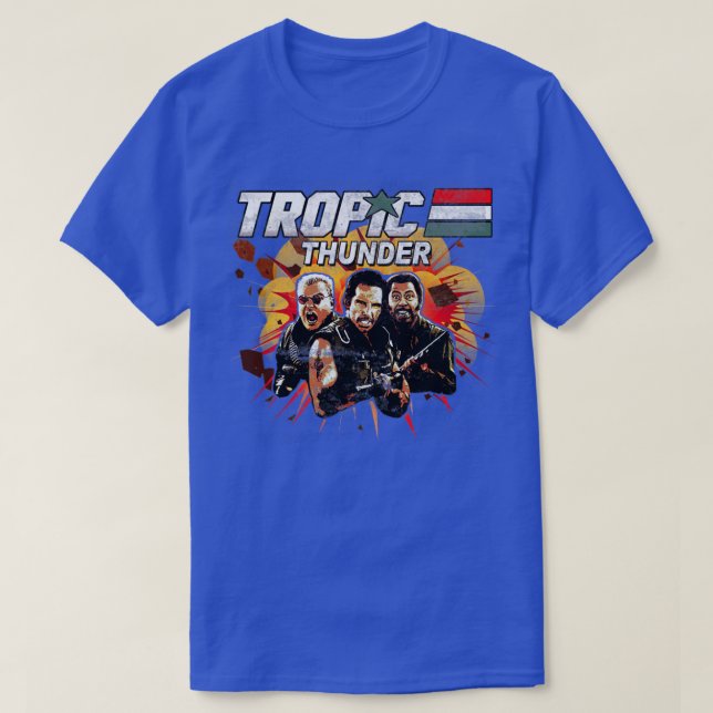 Tropic Thunder distressed T-Shirt (Design Front)
