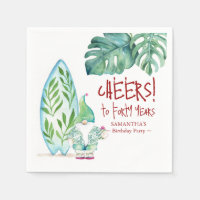 Tropical 40th Birthday Christmas in July Theme