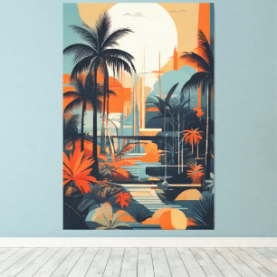 tropical abstract 002 canvas print