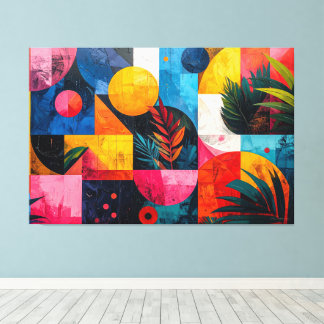 Tropical abstract canvas print