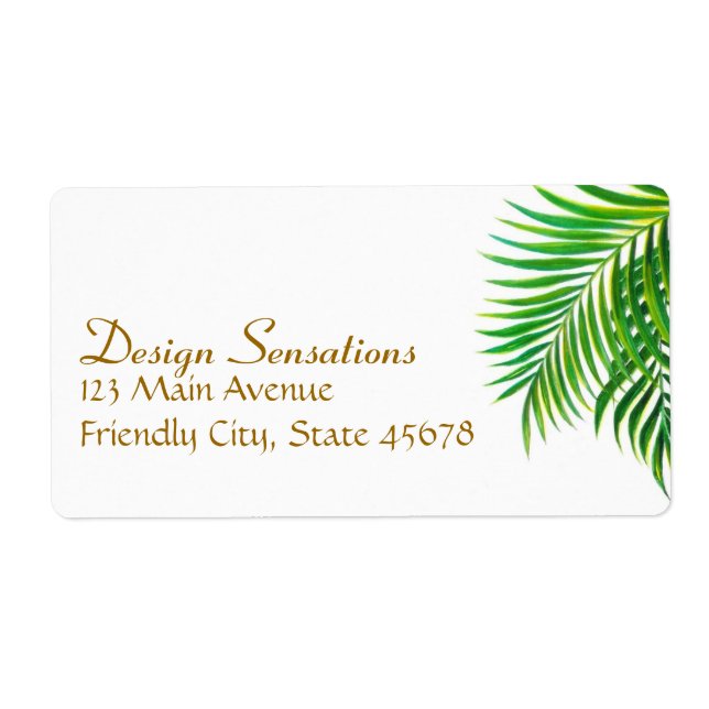 Tropical address label (Front)