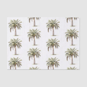 Tropical Aloha Beach Coconuts Palm Trees Wedding Tissue Paper