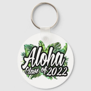 Tropical Aloha Class of 2022 Hawaiian Luau Favour  Keychain