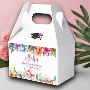 Tropical Aloha Luau Graduation 2024 Favor Box