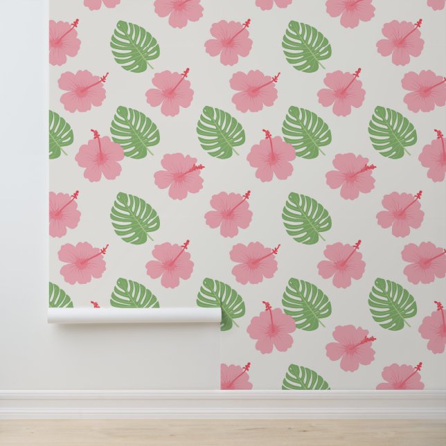 Tropical aloha print wallpaper (Application)