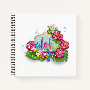 Tropical Aloha Summer design Notebook