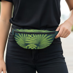 Tropical Amazonas Leaves Travel Fanny Pack