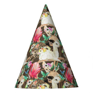 Tropical Animal Pattern Party Hat