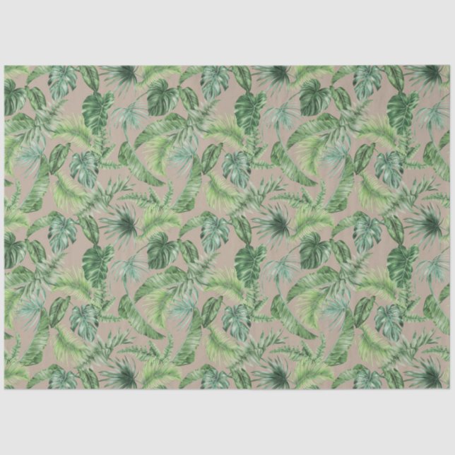 Tropical Animal Print &Greenery Series Design 10 Tissue Paper (Front)