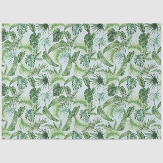 Tropical Animal Print &Greenery Series Design 12 Tissue Paper (Front)